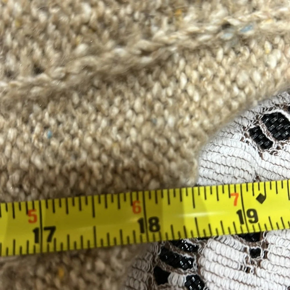 Vintage Marella twotone wool blend cowlneck knit sweater size small - Picture 7 of 10